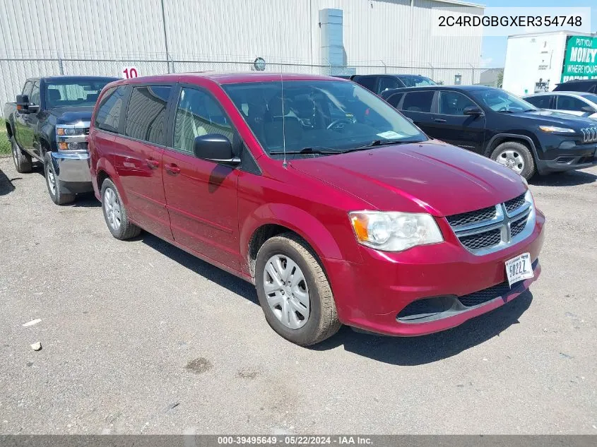 2C4RDGBGXER354748 2014 Dodge Grand Caravan Se