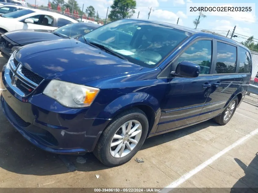 2014 Dodge Grand Caravan Sxt VIN: 2C4RDGCG2ER203255 Lot: 39496150