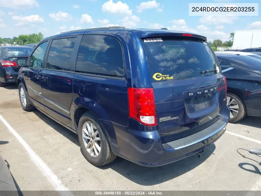 2C4RDGCG2ER203255 2014 Dodge Grand Caravan Sxt