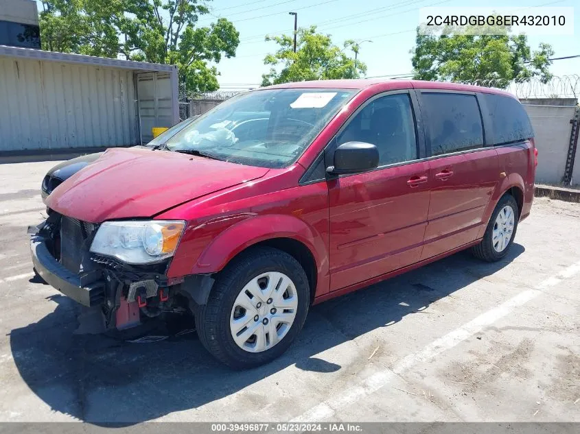 2C4RDGBG8ER432010 2014 Dodge Grand Caravan Se