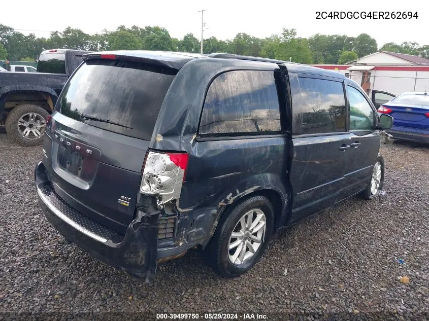 2C4RDGCG4ER262694 2014 Dodge Grand Caravan Sxt