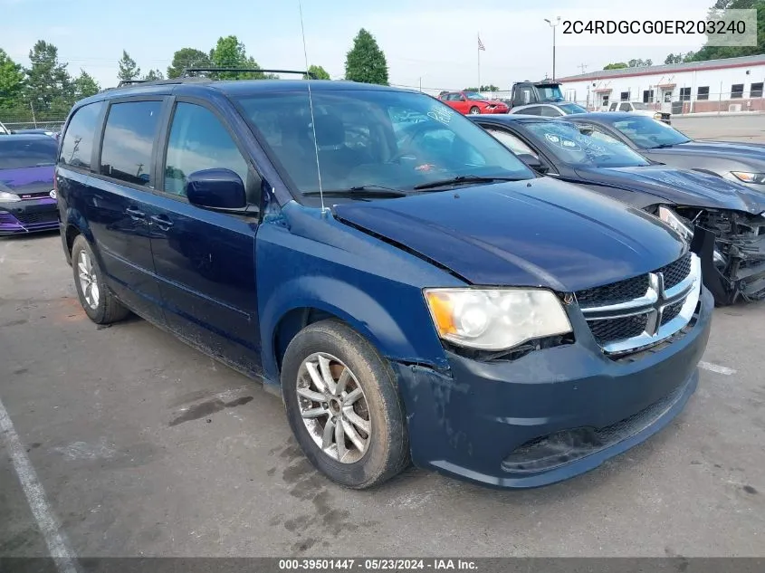 2C4RDGCG0ER203240 2014 Dodge Grand Caravan Sxt