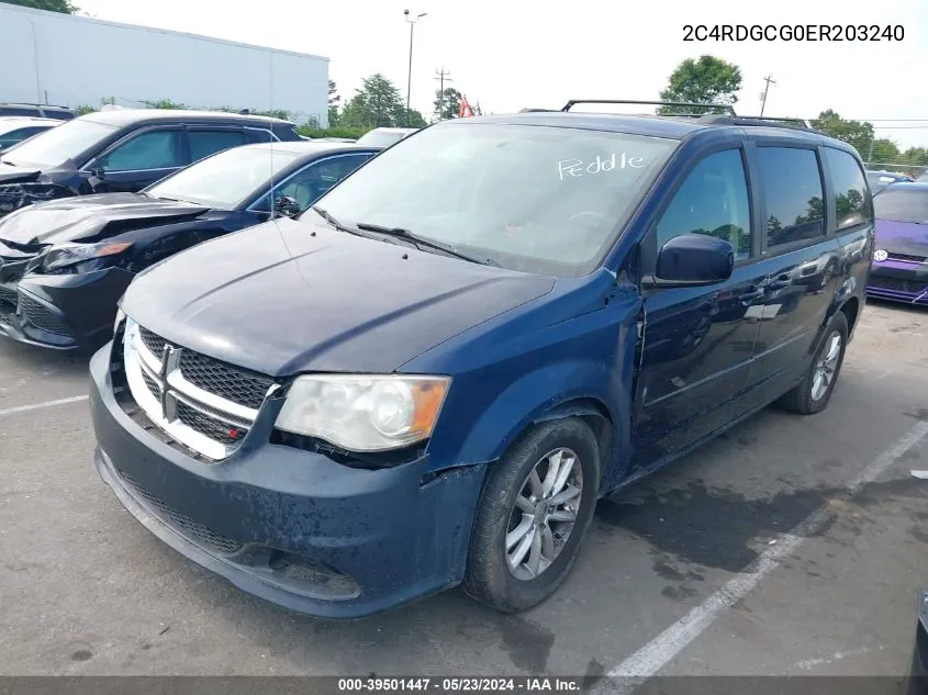 2C4RDGCG0ER203240 2014 Dodge Grand Caravan Sxt