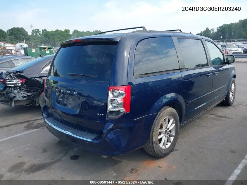 2C4RDGCG0ER203240 2014 Dodge Grand Caravan Sxt