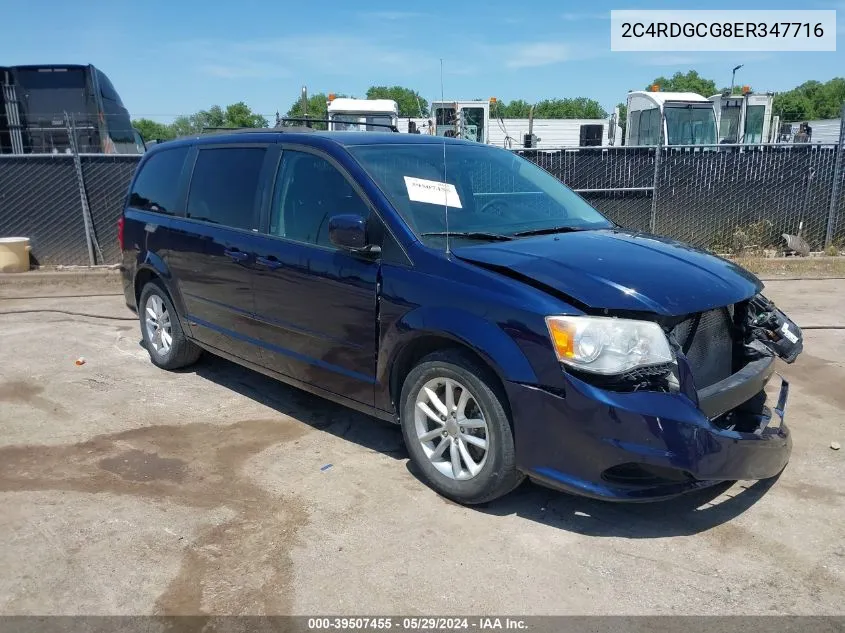 2014 Dodge Grand Caravan Sxt VIN: 2C4RDGCG8ER347716 Lot: 39507455