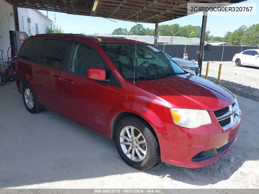 2C4RDGCG0ER320767 2014 Dodge Grand Caravan Sxt