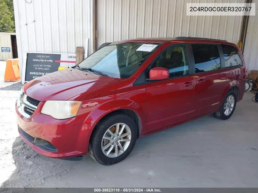 2014 Dodge Grand Caravan Sxt VIN: 2C4RDGCG0ER320767 Lot: 39523110