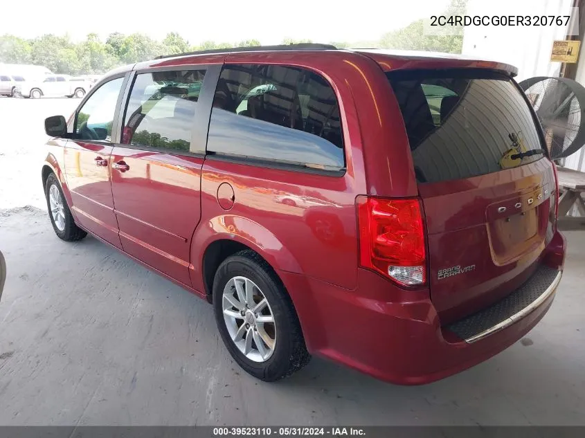 2014 Dodge Grand Caravan Sxt VIN: 2C4RDGCG0ER320767 Lot: 39523110