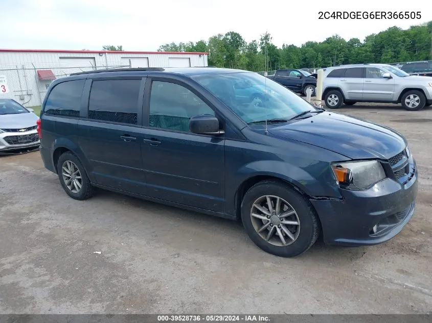 2014 Dodge Grand Caravan R/T VIN: 2C4RDGEG6ER366505 Lot: 39528736