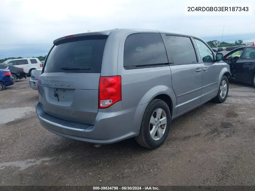 2C4RDGBG3ER187343 2014 Dodge Grand Caravan Se