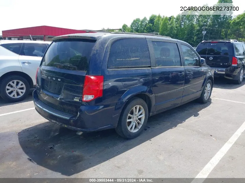 2014 Dodge Grand Caravan Sxt VIN: 2C4RDGCG6ER273700 Lot: 39553444