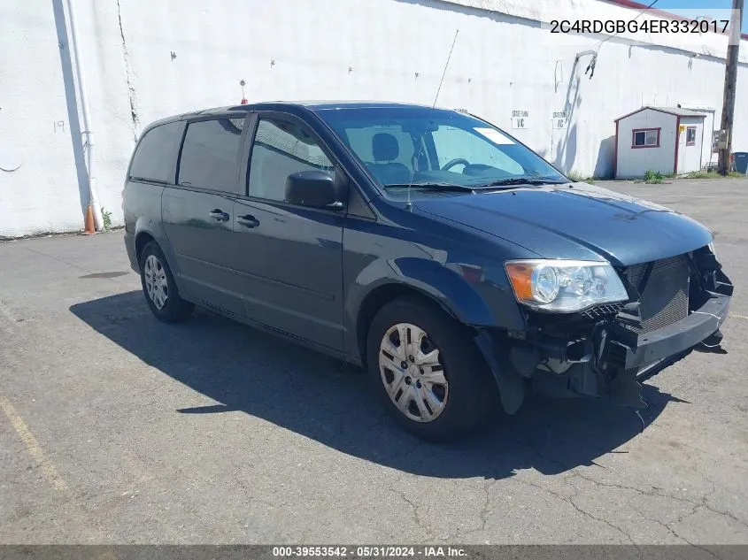 2C4RDGBG4ER332017 2014 Dodge Grand Caravan Se