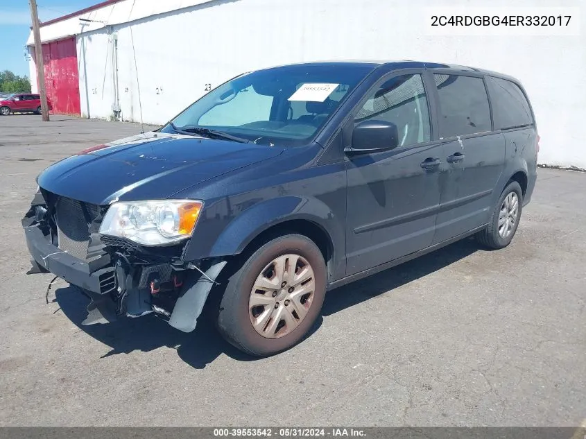 2C4RDGBG4ER332017 2014 Dodge Grand Caravan Se