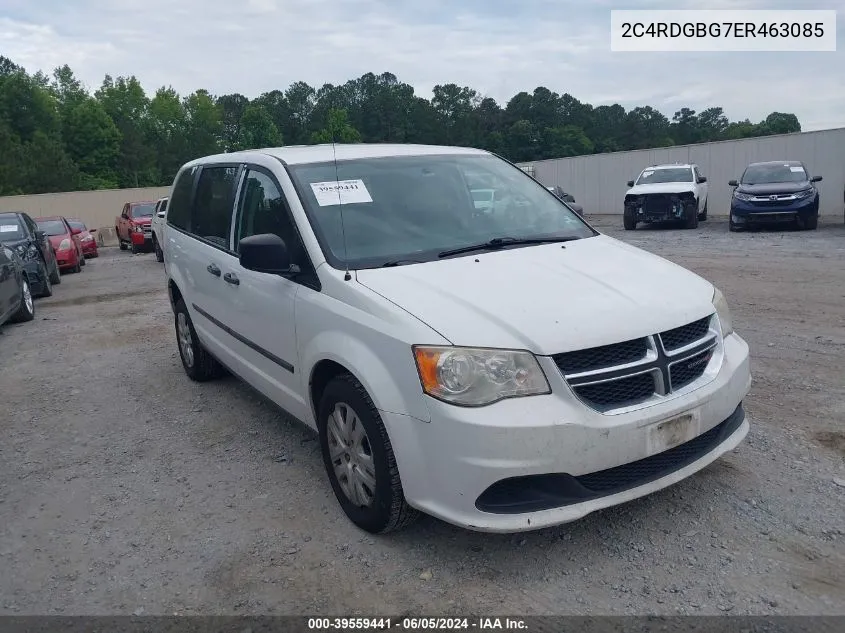 2014 Dodge Grand Caravan American Value Pkg VIN: 2C4RDGBG7ER463085 Lot: 39559441