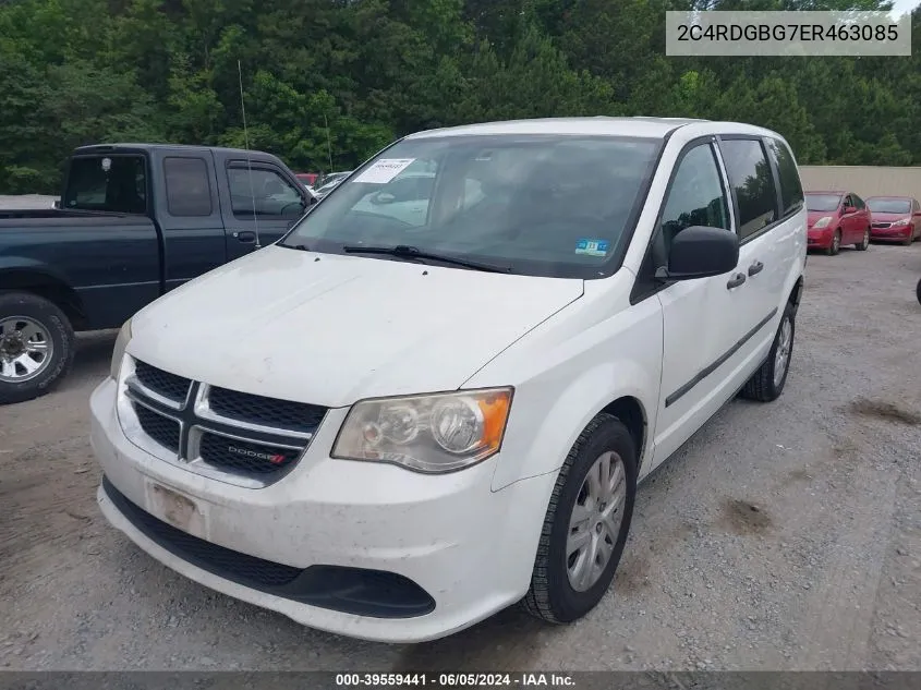 2014 Dodge Grand Caravan American Value Pkg VIN: 2C4RDGBG7ER463085 Lot: 39559441