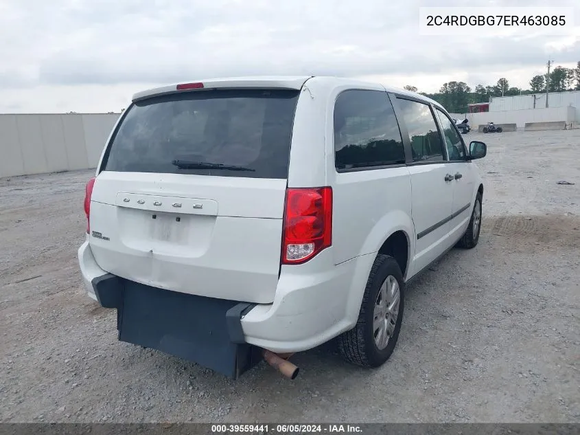 2014 Dodge Grand Caravan American Value Pkg VIN: 2C4RDGBG7ER463085 Lot: 39559441