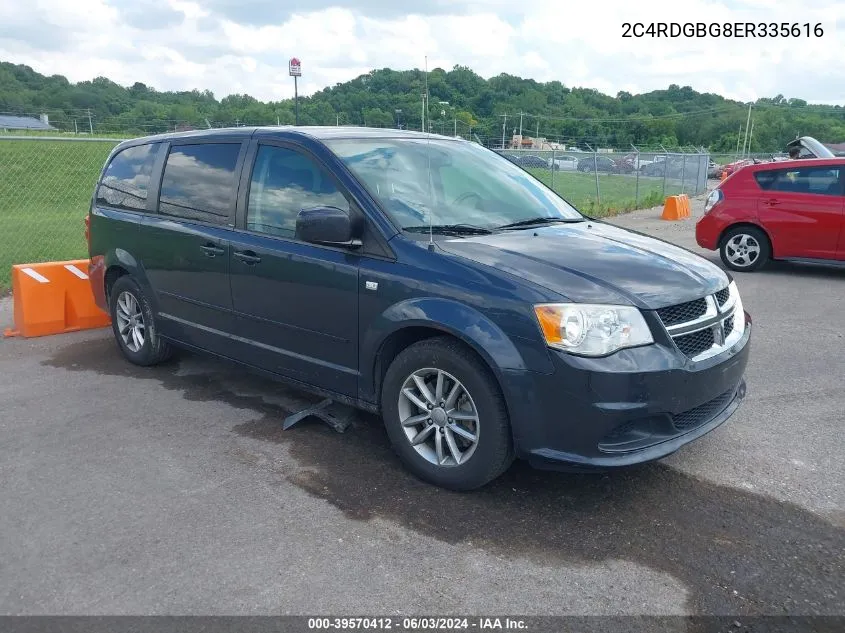 2014 Dodge Grand Caravan Se 30Th Anniversary VIN: 2C4RDGBG8ER335616 Lot: 39570412