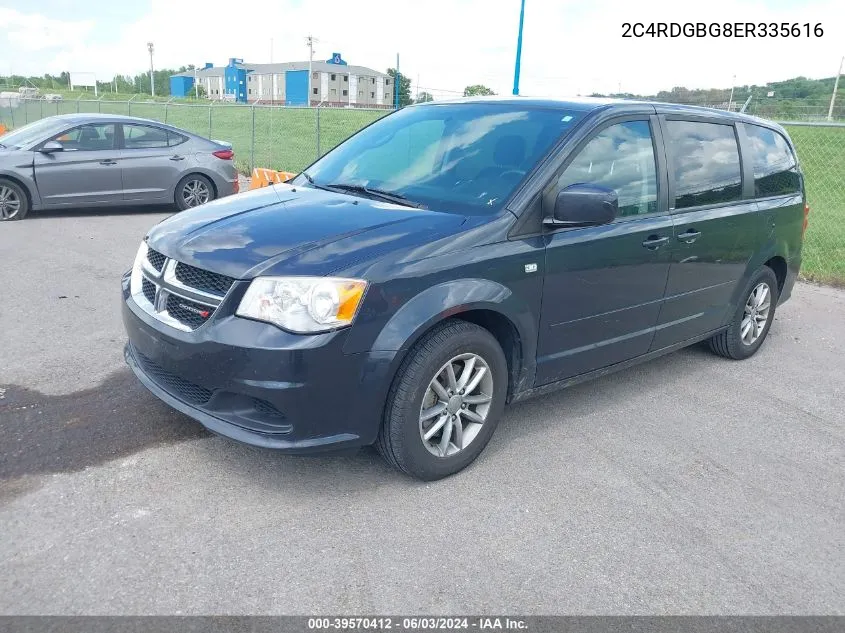 2014 Dodge Grand Caravan Se 30Th Anniversary VIN: 2C4RDGBG8ER335616 Lot: 39570412