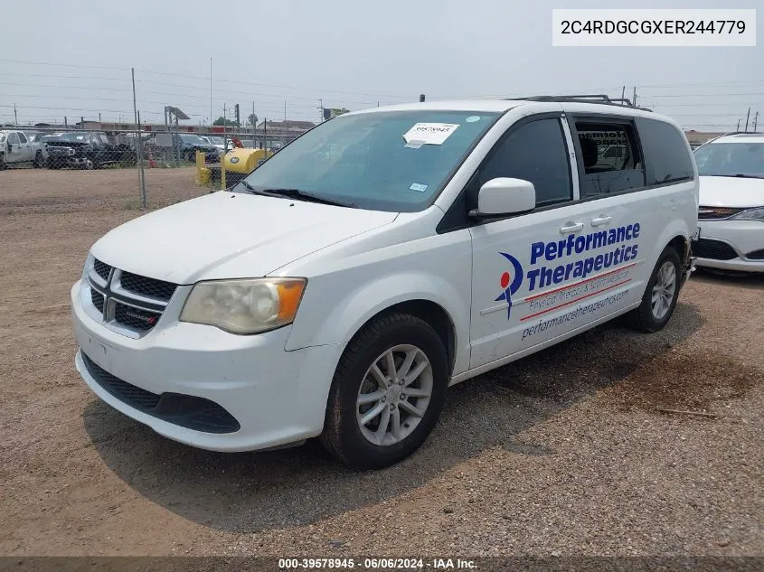 2014 Dodge Grand Caravan Sxt VIN: 2C4RDGCGXER244779 Lot: 39578945