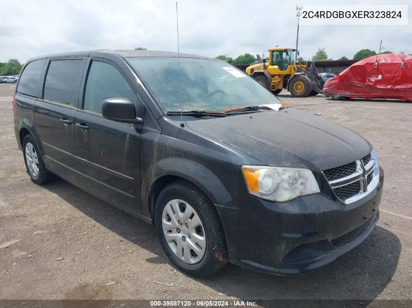 2014 Dodge Grand Caravan American Value Pkg/Se/Se 30Th Anniversary VIN: 2C4RDGBGXER323824 Lot: 39587120