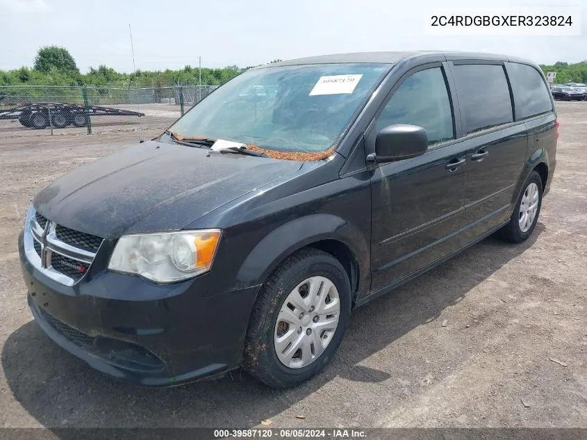 2C4RDGBGXER323824 2014 Dodge Grand Caravan American Value Pkg/Se/Se 30Th Anniversary