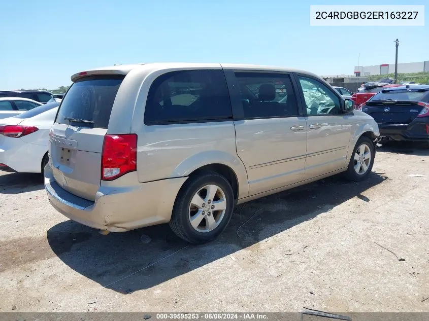 2C4RDGBG2ER163227 2014 Dodge Grand Caravan Se