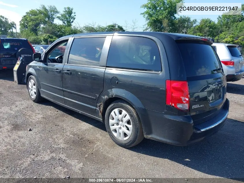 2C4RDGBG9ER221947 2014 Dodge Grand Caravan Se