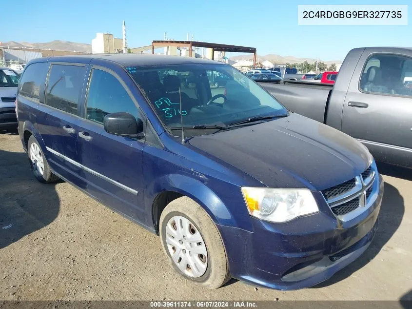 2014 Dodge Grand Caravan American Value Pkg VIN: 2C4RDGBG9ER327735 Lot: 39611374