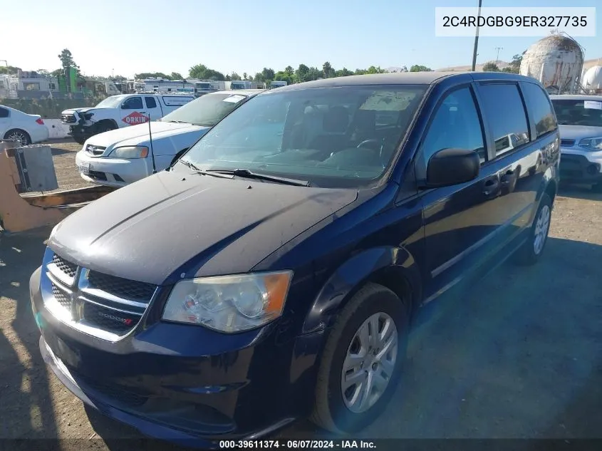 2014 Dodge Grand Caravan American Value Pkg VIN: 2C4RDGBG9ER327735 Lot: 39611374