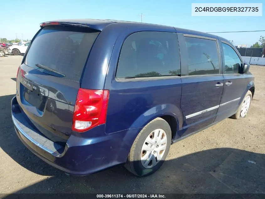 2014 Dodge Grand Caravan American Value Pkg VIN: 2C4RDGBG9ER327735 Lot: 39611374