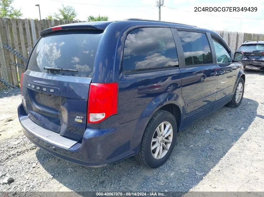 2014 Dodge Grand Caravan Sxt VIN: 2C4RDGCG7ER349439 Lot: 40067070