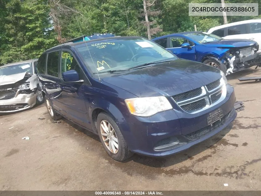 2014 Dodge Grand Caravan Sxt VIN: 2C4RDGCG6ER388605 Lot: 40096348