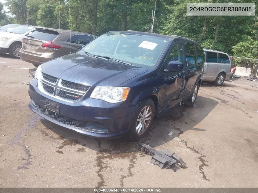 2014 Dodge Grand Caravan Sxt VIN: 2C4RDGCG6ER388605 Lot: 40096348