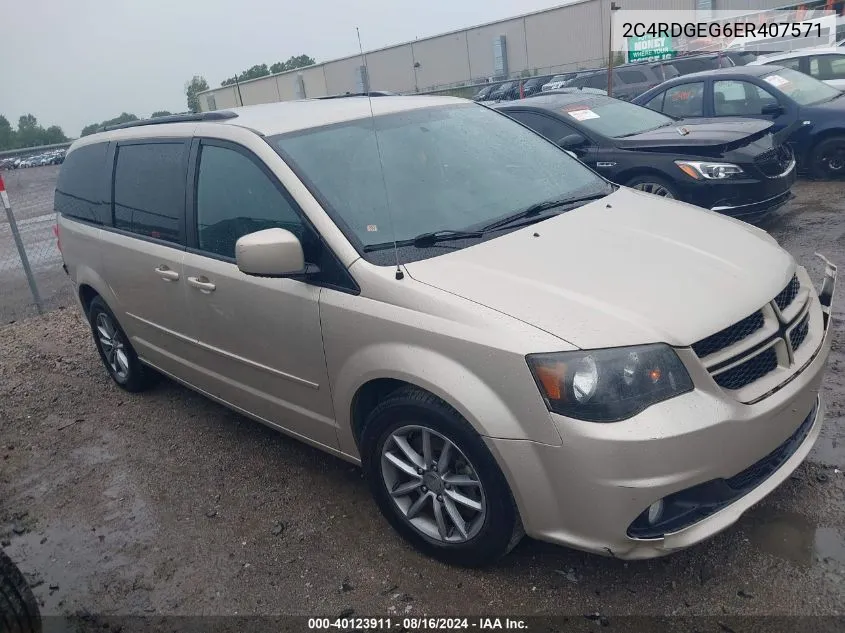 2014 Dodge Grand Caravan R/T VIN: 2C4RDGEG6ER407571 Lot: 40123911