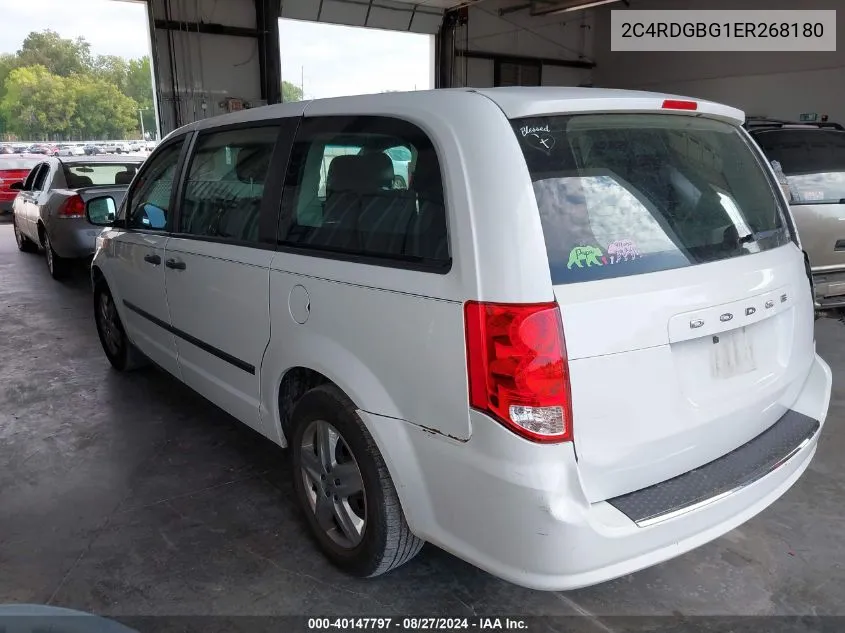 2014 Dodge Grand Caravan American Value Pkg VIN: 2C4RDGBG1ER268180 Lot: 40147797