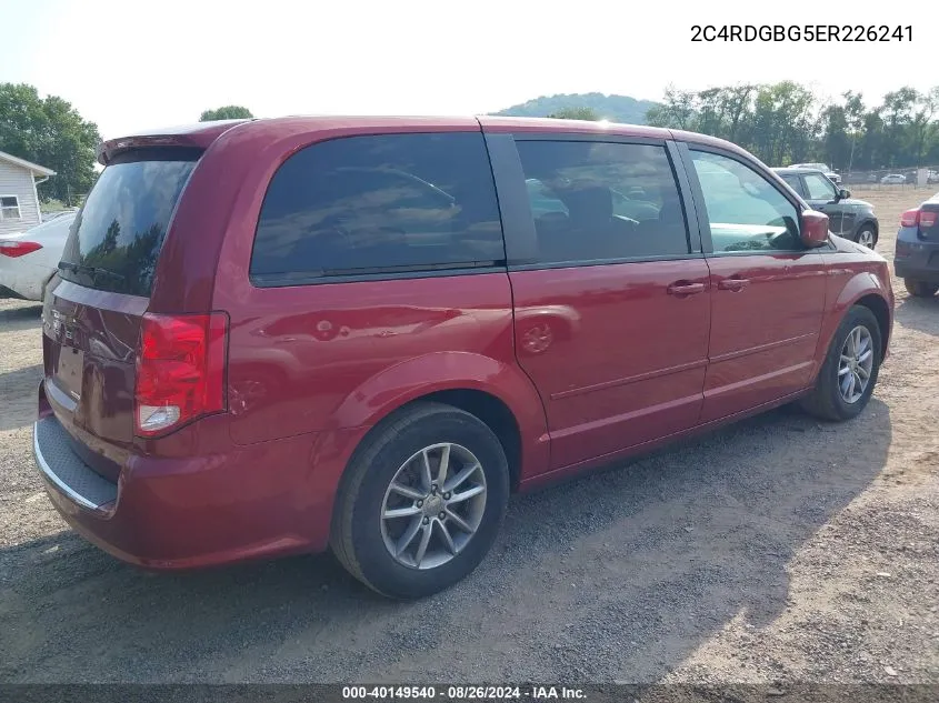 2014 Dodge Grand Caravan Se 30Th Anniversary VIN: 2C4RDGBG5ER226241 Lot: 40149540