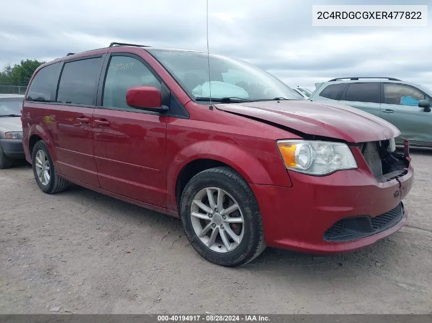 2C4RDGCGXER477822 2014 Dodge Grand Caravan Sxt