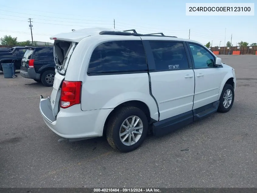 2C4RDGCG0ER123100 2014 Dodge Grand Caravan Sxt