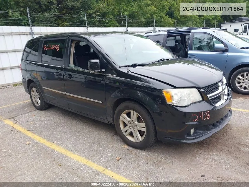 2C4RDGDGXER171864 2014 Dodge Grand Caravan Crew