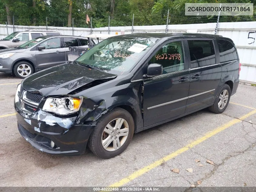 2014 Dodge Grand Caravan Crew VIN: 2C4RDGDGXER171864 Lot: 40222458