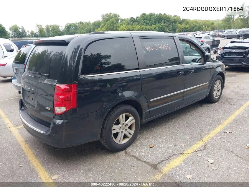 2C4RDGDGXER171864 2014 Dodge Grand Caravan Crew