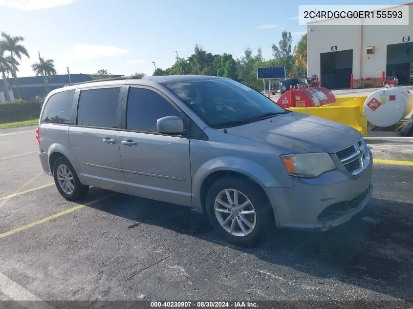 2C4RDGCG0ER155593 2014 Dodge Grand Caravan Sxt