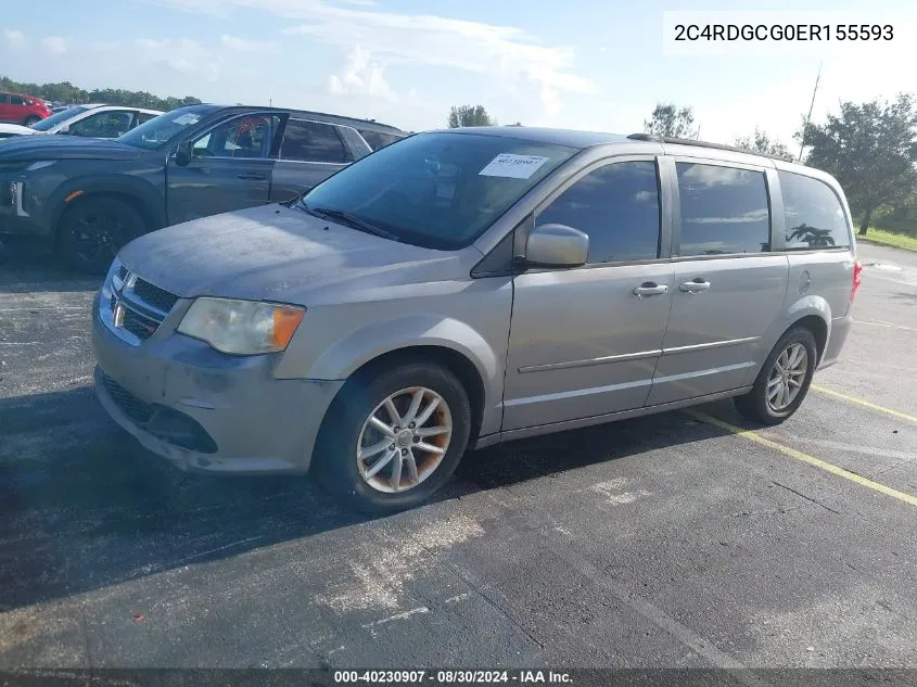 2C4RDGCG0ER155593 2014 Dodge Grand Caravan Sxt