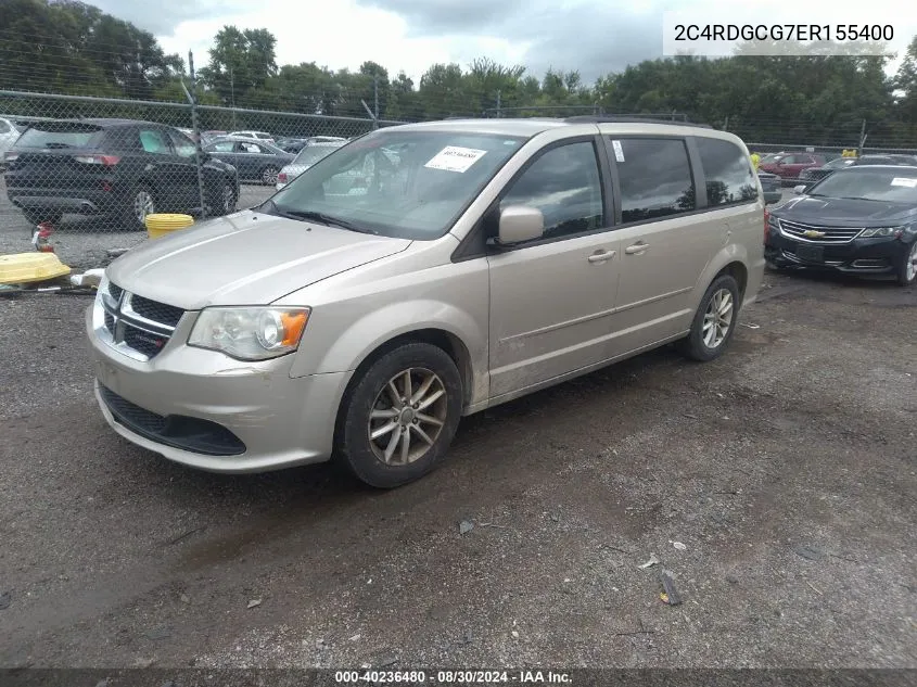 2014 Dodge Grand Caravan Sxt VIN: 2C4RDGCG7ER155400 Lot: 40236480