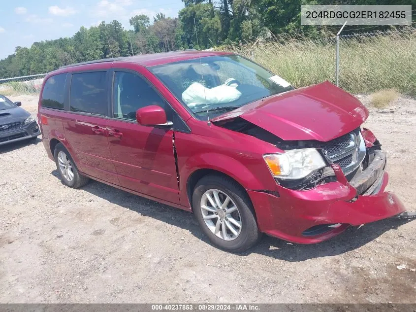 2014 Dodge Grand Caravan Sxt VIN: 2C4RDGCG2ER182455 Lot: 40237853