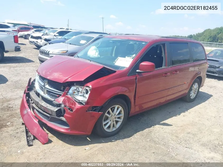 2014 Dodge Grand Caravan Sxt VIN: 2C4RDGCG2ER182455 Lot: 40237853