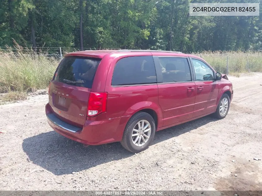 2014 Dodge Grand Caravan Sxt VIN: 2C4RDGCG2ER182455 Lot: 40237853