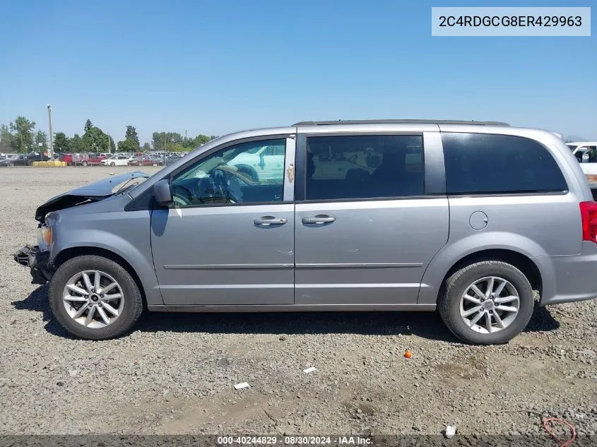 2014 Dodge Grand Caravan Sxt VIN: 2C4RDGCG8ER429963 Lot: 40244829