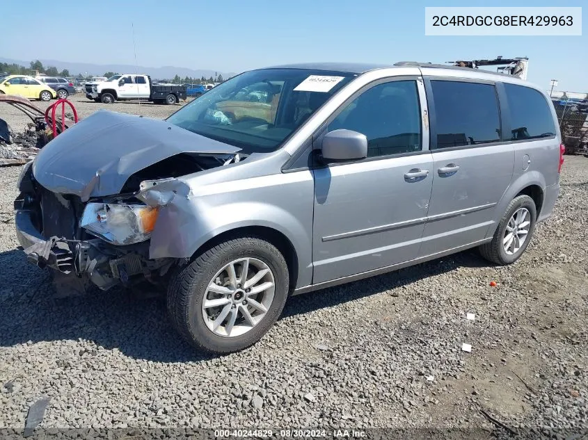 2014 Dodge Grand Caravan Sxt VIN: 2C4RDGCG8ER429963 Lot: 40244829