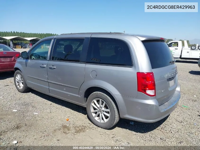 2014 Dodge Grand Caravan Sxt VIN: 2C4RDGCG8ER429963 Lot: 40244829